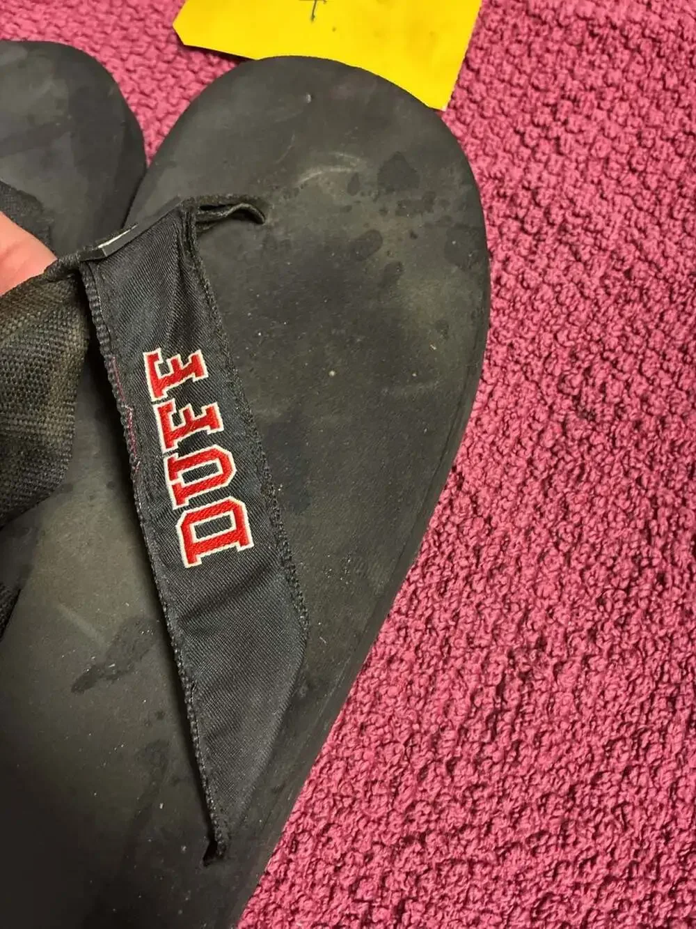 Duff Beer Logo Flip Flops with Toe Goz Brand Tag